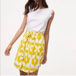 Ann Taylor LOFT islander tie skirt xxs
